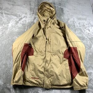 Burton Ronin Snowboard Jacket Mens Medium Full Zip Hooded Ski Snow Outdoor Y2K